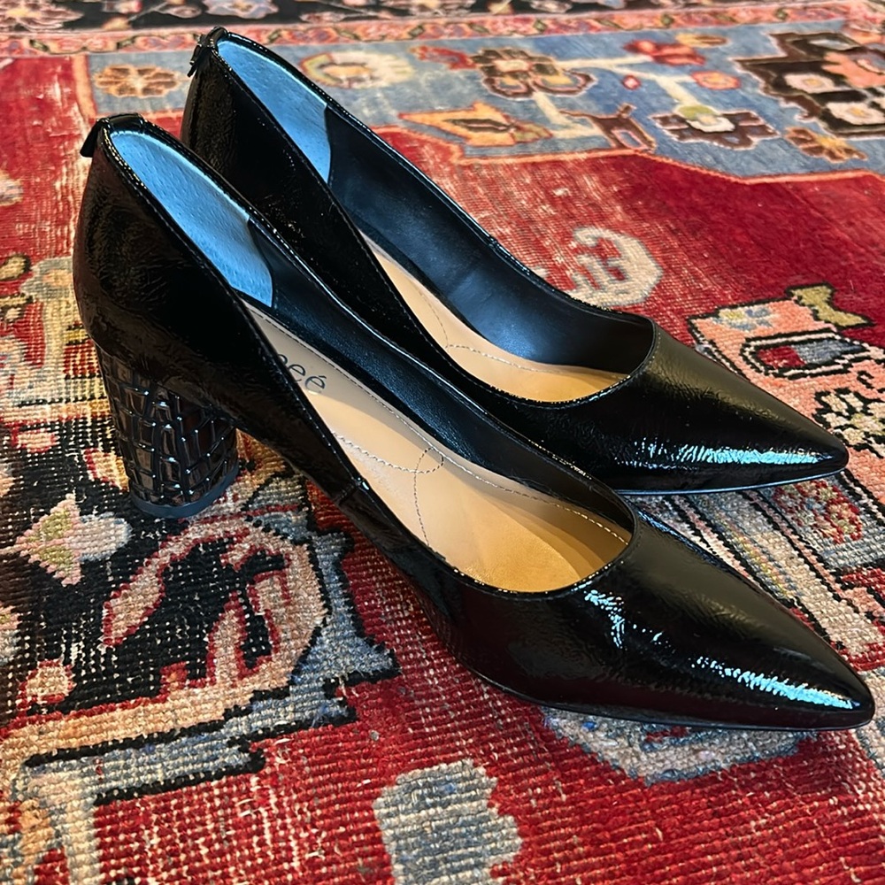 J. Renee Women’s Sophisticated Patent Stiletto Heel Shoes Pointed Toe Size 8.5